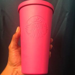 Starbucks hot pink tumbler